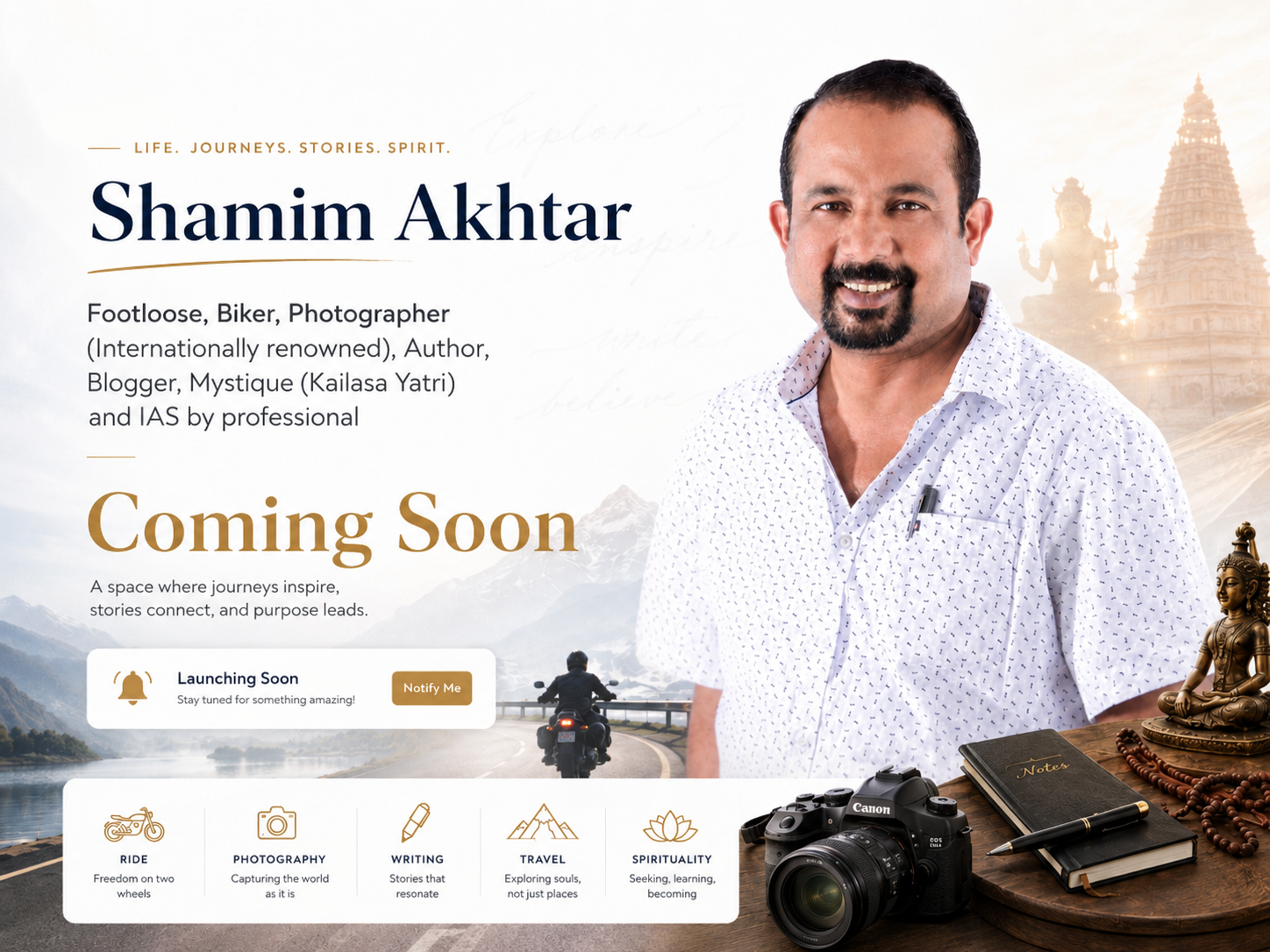 Shamim Akhtar - Coming Soon website landing page